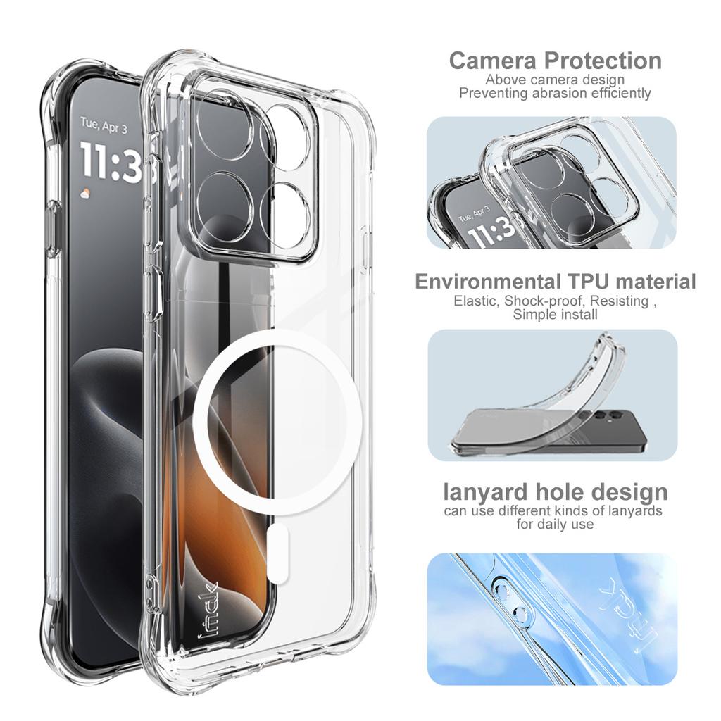 For Moto Edge 5G 2026 Phone Case IMAK Shock-resistant Soft Magnetic Case