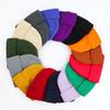 Custom High-quality Unisex Cuffed Beanies Embroidered Logos Solid-color Knitted Skull Caps-100% Polyester Winter Hats for Travel