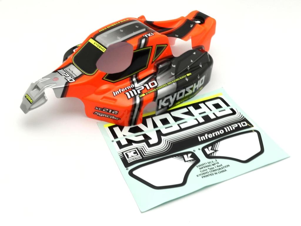 Kyosho Inferno MP10 R/s Decoration Body Set (Red) IFB119RD
