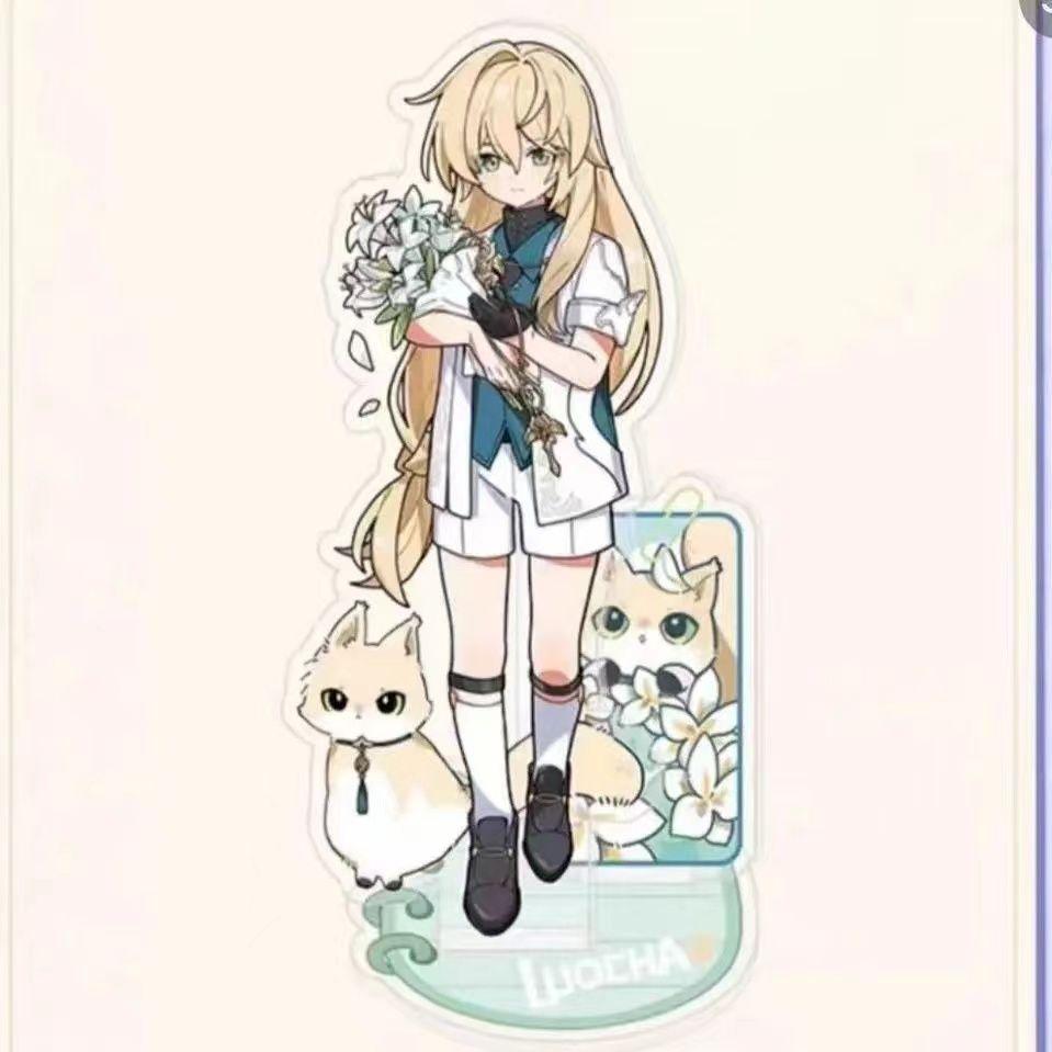 

10 см Мини Акриловая Подставка Honkai Star Rail Фигурка Игрушка Кафка Блейд Фигурки Настольное Украшение для Дома 10cm