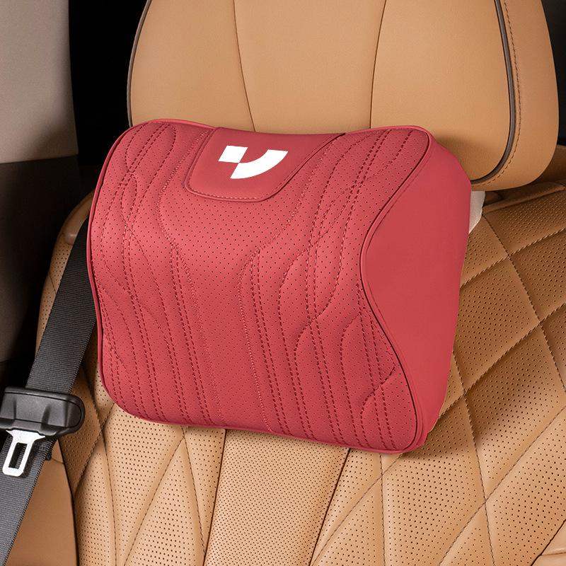Universal Car Headrest & Lumbar Support Cushion for Ji Yue 01/07 - All-Season Neck Protection and Interior Decoration.