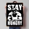 Fitness-Motivation Druckposter Individuelle Retro-Wandkunst Vintage-Metallschilder für Zimmer Moderne Heimdekoration Luxuriöse Bürodekoration