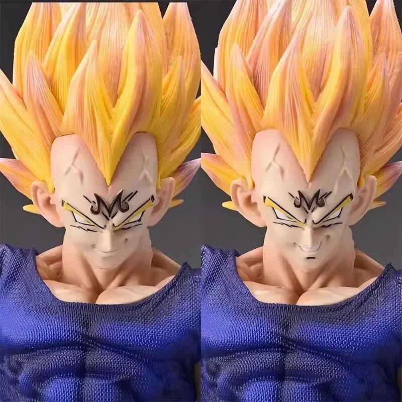 Vegeta Anime Figure Two Head Figurine Pvc Statue Model Collectible Room Ornament Toys Birthday Gifts
