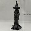 Statua Strega Gotica - Strega Elegante con Cappello a Punta, Costruzione Resistente in Resina, Decorazione di Halloween, Decorazione per la Casa Tutto l'Anno
