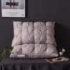 Luxury 100% Goose Down Feather Stuffed Pillows Pinch Pleat Design Neck Protection Bed Pure Cotton Cover Cushion for Sleeping