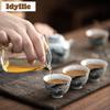 2 Stück/Los Antike Blaue Unterglasurfarbene Mandarinfisch Teetasse Retro Teeschale Tasse Teeverkostung Duftbecher Chazhan Meistertasse 40ml