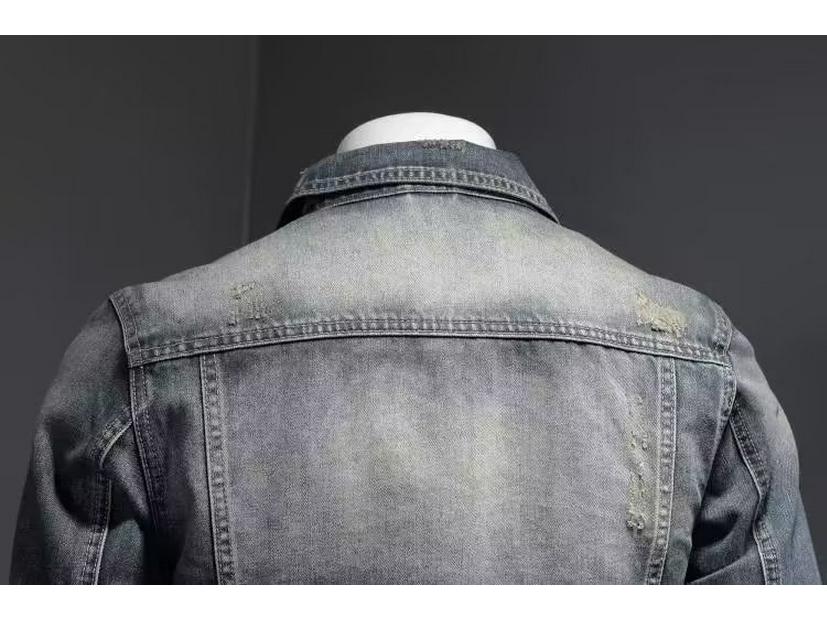2024 Herbst Herren Slim Koreanische Retro Denimjacke: Trendige und Attraktive Freizeitmode