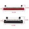 RUSUO 6 Terminal, 6/12 Terminal Earth Distribution Kit Black/Red for Car RV Boat Yacht