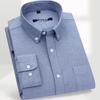 E Men's Oxford Casual Long Sleeve Shirt