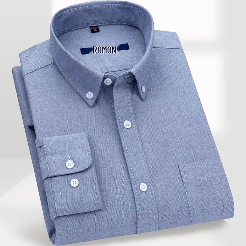 

Romone Men s Oxford Casual Long Sleeve Shirt 43