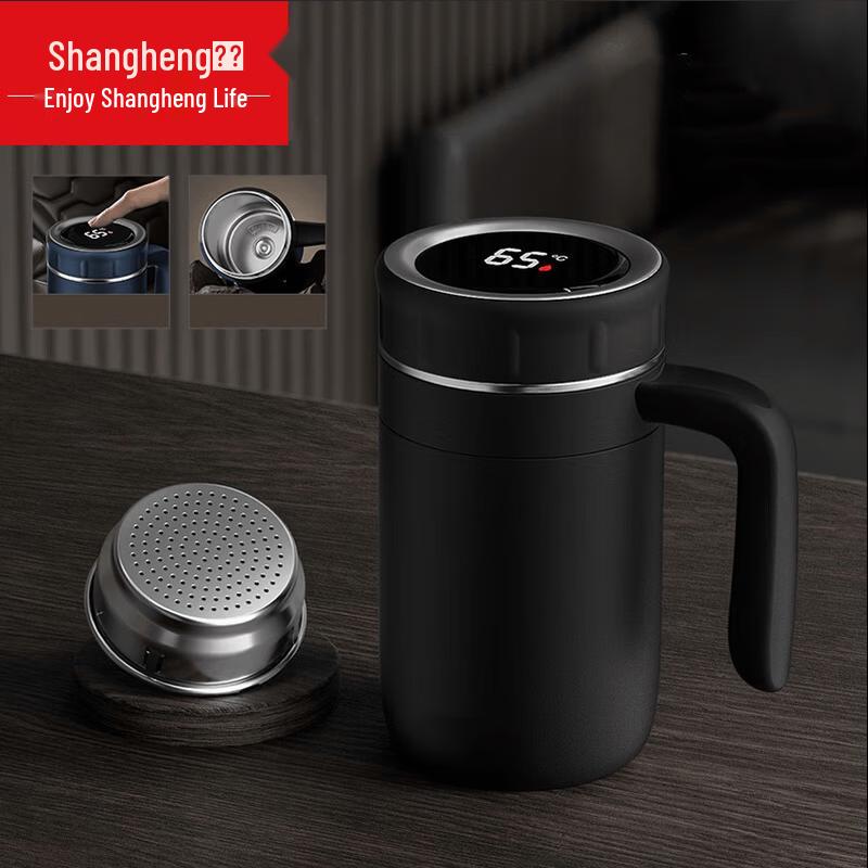 Shangheng Smart Temp Display 316 SS Tea Infuser Thermos 500ml