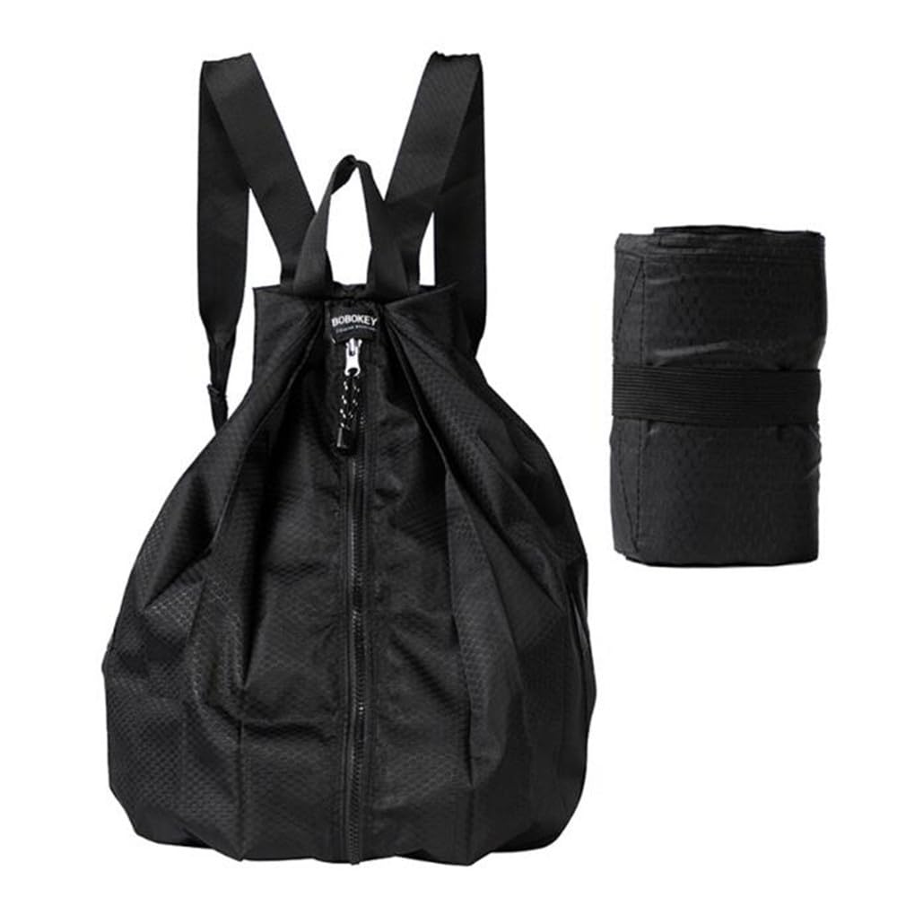 

Foldable eco bag that can be used as a super magic that makes every day large capacity my eco storage commuting to work or school [asondora] backpack, чорний