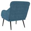 Armchair Blue 63x76x80 Cm Velvet