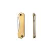 Damascus/D2 Steel Sharp Blade Brass Handle Mini Folding Knife, Keychain Utility Knife for Outdoor Camping Hiking Daily EDC Tool