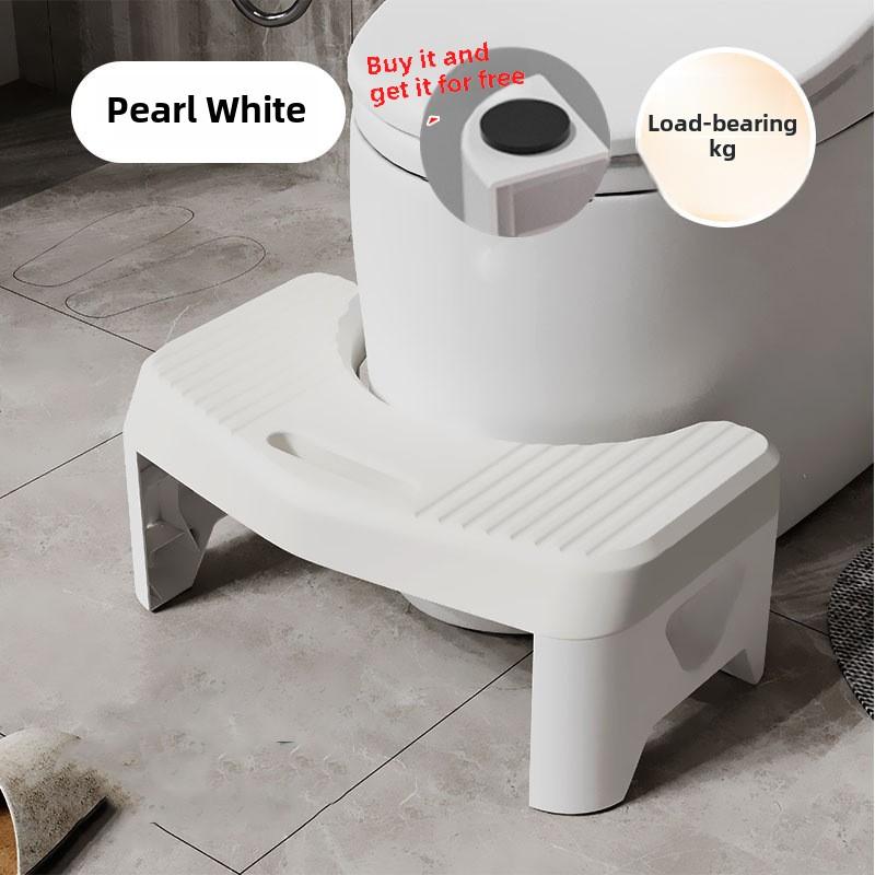 

Эргономичная подставка для ног для унитаза для взрослых и детей, нескользящий табурет для ванной комнаты для улучшения осанки и облегчения дефекации Toilet stool белый