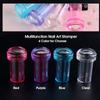 1 Set Silicone Nail Stamper Stamping Kits Scraper French Manicure Soft Transfer Printing for Nail Polish Templates Tools