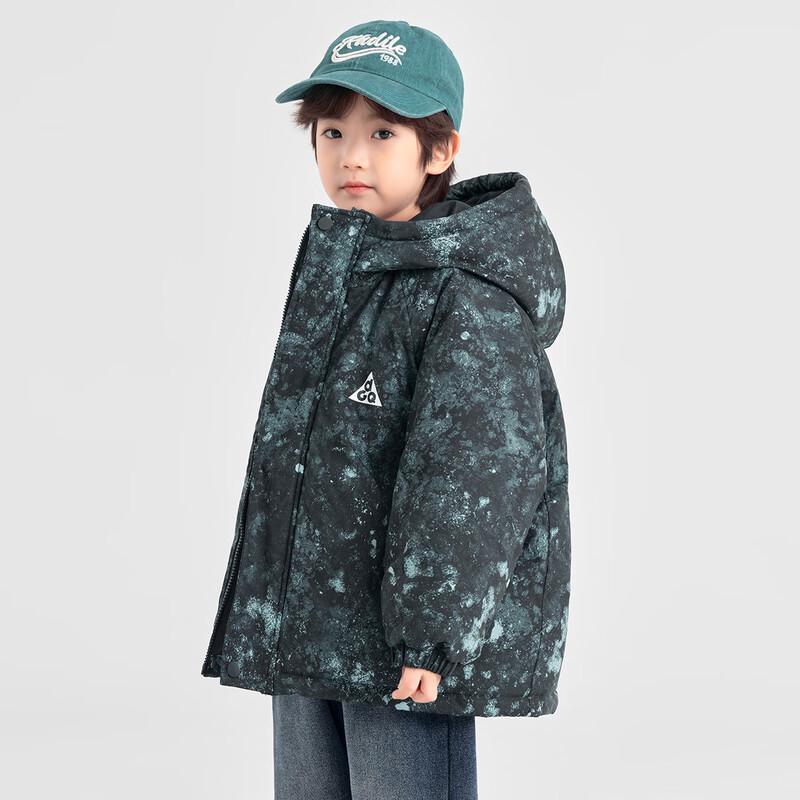 Dodojia Boys  Trendy All-Over Print Hooded Winter Jacket 110