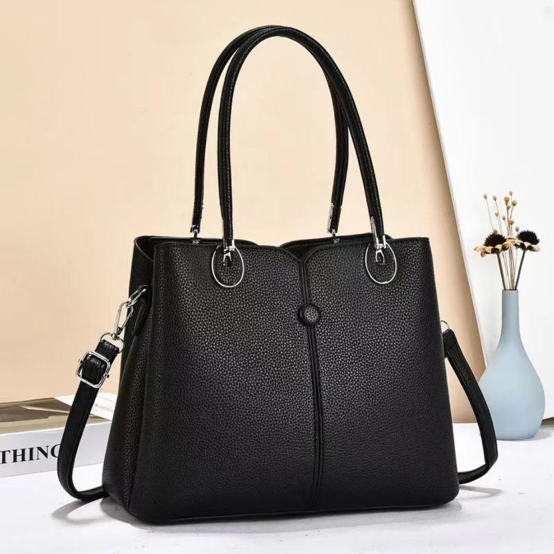 Simple Women's Handbag PU Leather Material Fashionable Shoulder Bag with Large Capacity and Multiple Compartments Suitable for Daily and Holiday Gifts