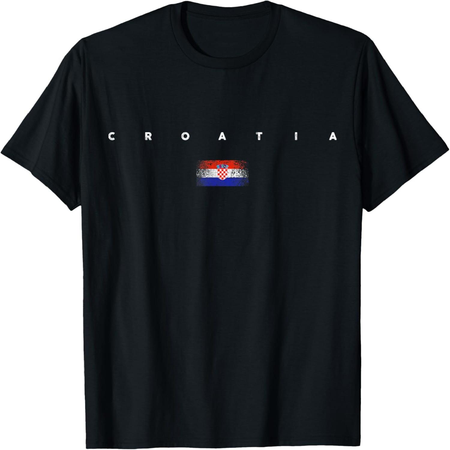 Croatia Flag Pride Vintage _Retro Soccer Croatian Football T-Shirt S разноцветный