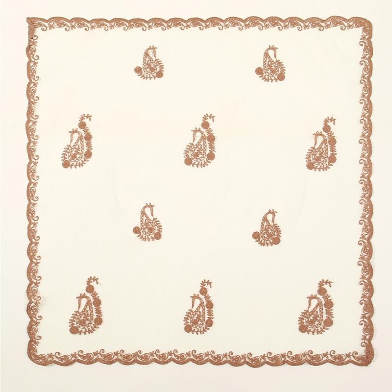 Elegant Women's Flower Embroidery Head Scarf Soft Multi Functional As Headscarf Or Decorative Accessory For Any Occasion