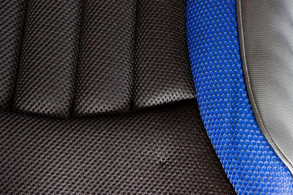 Mirai Kagaku Universal Shadow Mesh Double Cushion Car Seat Cover, Blue, SMW-92332