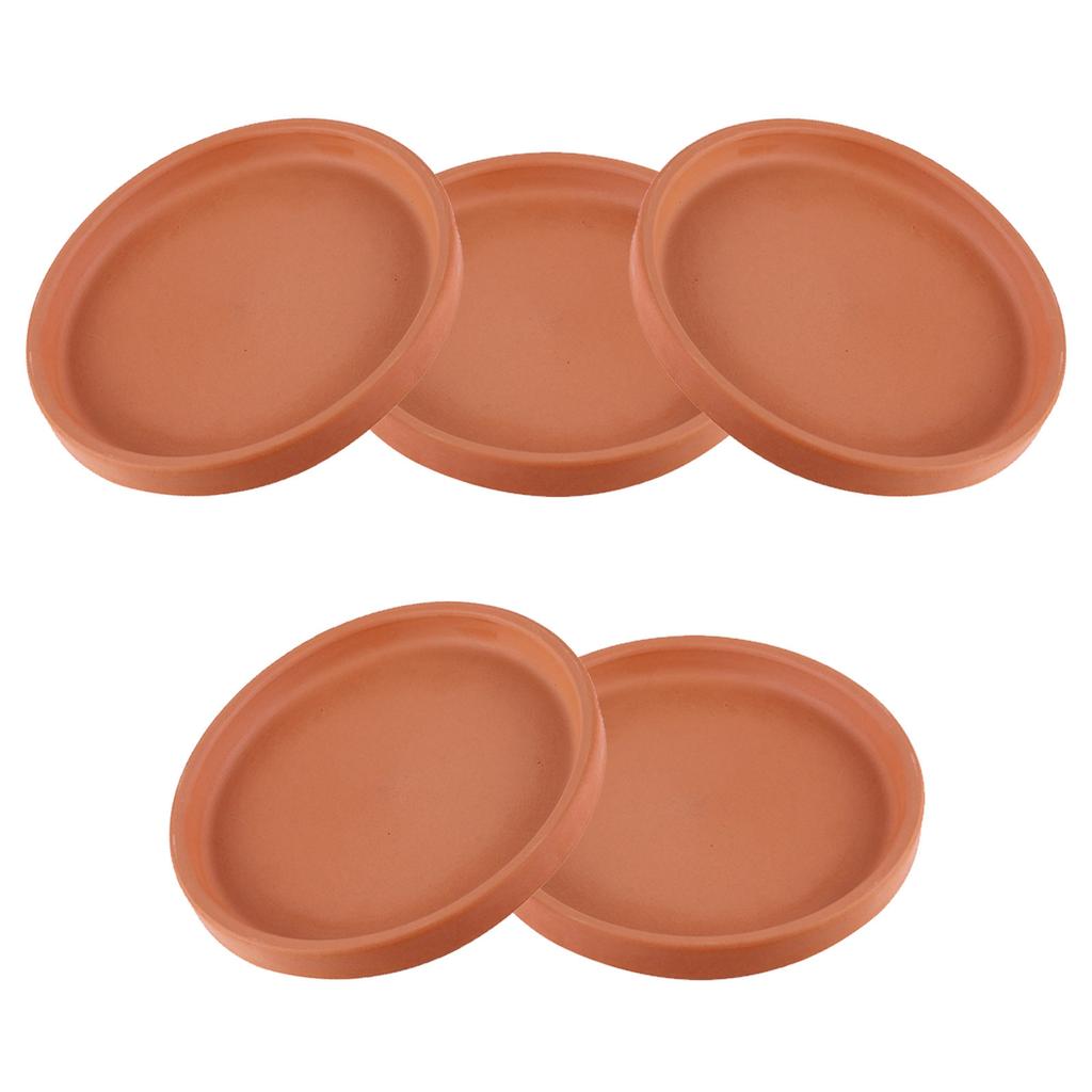 5Pcs Flowerpot Tray Plant Pots Tray with Drainage Saucer for Garden Home Decor Lightweight Floor Protector Planter Plate