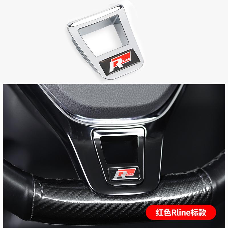 

Golf 3 4 MK3 MK4 2026 Hot For VW VOLKSWAGEN ABS Car Steering Wheel Decoration Cover Trim Stickers For Volkswagen R R-line Polo G