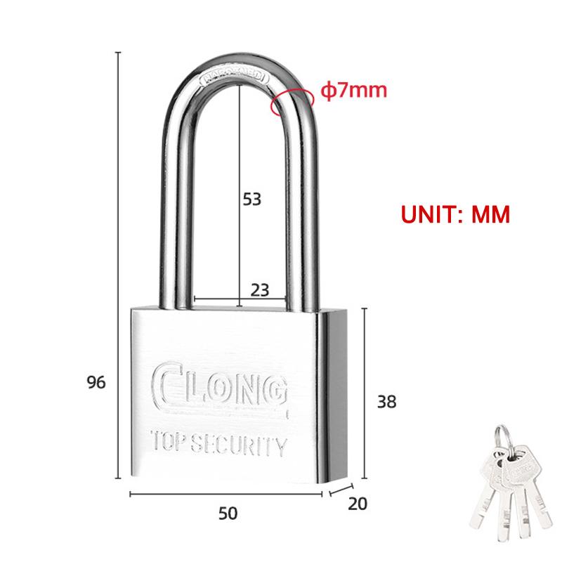 Нержавеющая сталь Один ключ открывает все замки Водонепроницаемый Защищенный от ржавчины Защищенный от взлома Замок Дверной навесной замок Дом Маленькое общежитие Замок-балка