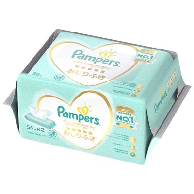 Baby Wipes Pampers Best for the Skin Pieces X 2 (56 Pieces)