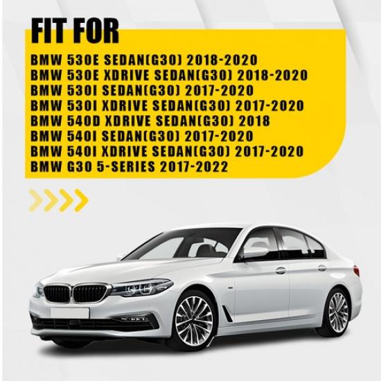 Black Fender Side Air Duct Molding Trims For BMW 540d xDrive Sedan G30 2018 2pcs