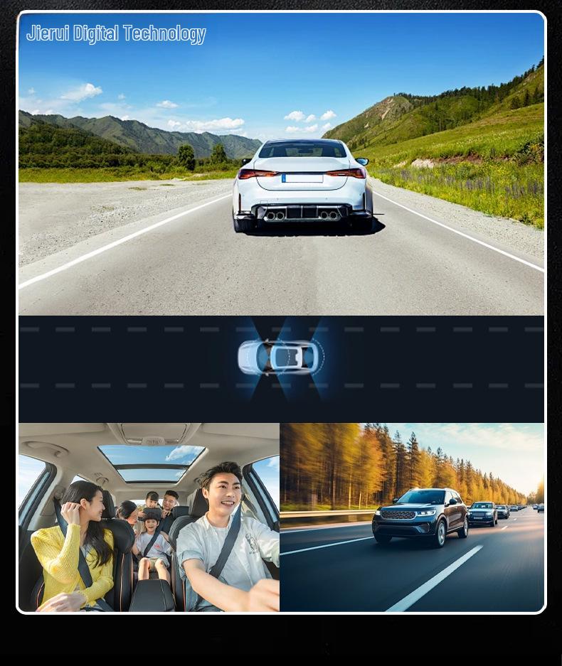 2-Zoll HD Dashcam mit Dreifach-Objektiv, WLAN und Mobiler Konnektivität – A22 Auto-Monitor