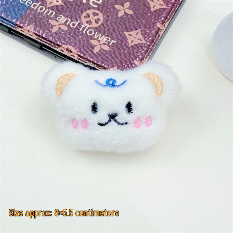 High-End Plush Bear Pendant Charm for Bags