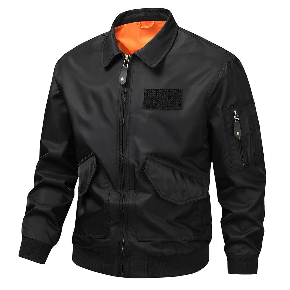 

Американский уличный тренд куртка-бомбер мужская свободная повседневная весенне-осенняя спортивная верхняя одежда с лацканами рабочая куртка короткая 5XL