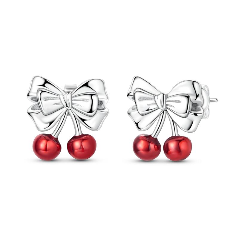 925 Silver Hoops Earrings Starlight Crystal Pearl Bow Sun and Moon Earring With Zirconia Fashion Jewelry for Women Girl