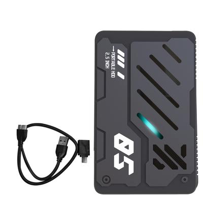 2.5 Inch USB3.0 Portable External Hard Drive with Breathing Light Mechanical Type Fast Transfer Speed