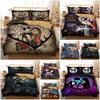 Custom Digital Print 90gsm Nordic Style Three Piece Bedding Set With Pillow Cases And Duvet Cover