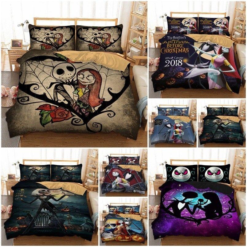 Custom Digital Print 90gsm Nordic Style Three Piece Bedding Set With Pillow Cases And Duvet Cover