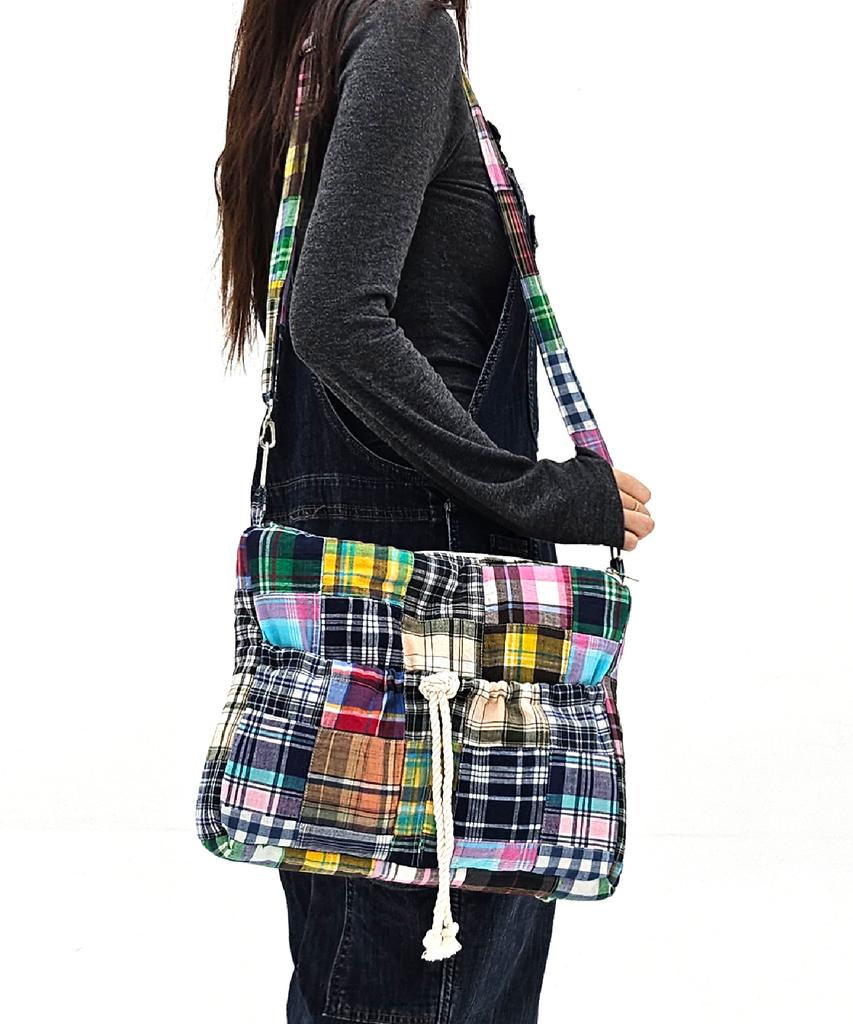Sonnetofnight Patchwork 3-Stage Transformation Bag Check Pattern - Medium M