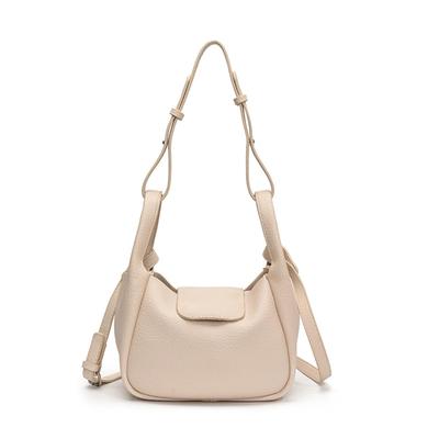 [kaza-nannan] Women's Shoulder Bag, Crossbody Bag, 2-Way Handbag, Korean Style, PU Leather, Small, Stylish, Soft, Solid Color, Perfect for Commuting,