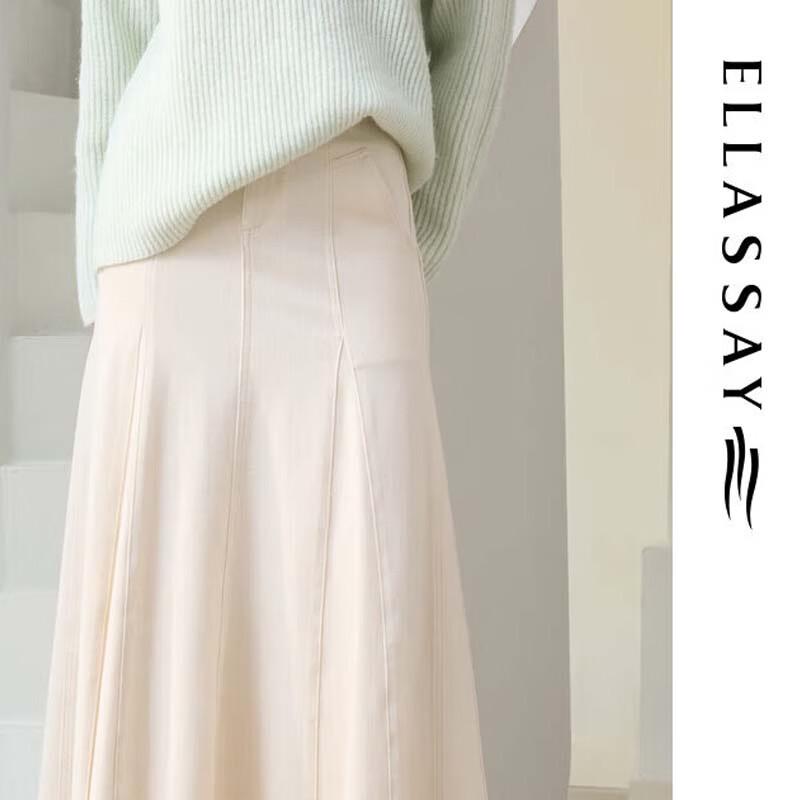 

ELLASSAY Women s High-Waisted A-Line Midi Skirt M