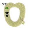 Universal Fit Toilet Seat Covers Plush Cartoon Mat, Soft Thickened Washable Bathroom Pad Winter with Handle, Warm Skin-Friendly Adhesive Cushion