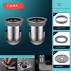 Floor Drain Core Anti-Odor Device, Bathroom Sewer Anti-Odor Gadget, Anti-Insect Silicone Cover, Stainless Steel Universal Inner Core