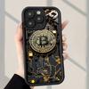 Bitcoin pattern phone case suitable for iPhone 17 16 15 14 13 12 11 Pro/ Max /Plus anti-fall and shockproof back cover