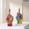 Graffiti Mittelfinger Handgeste Polyresin Figur Heimdeko Skulptur Dekoration Zubehör Regal Pop Moderne Kunst