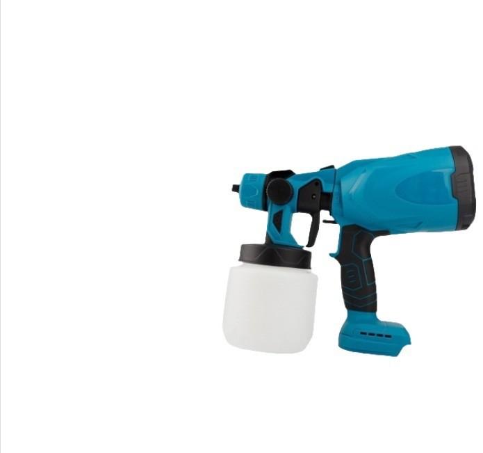 

Электрический краскопульт 1000 мл Высокомощный аккумуляторный краскораспылитель HVLP Авто Мебель Стальное покрытие Аэрограф Для аккумулятора Makita 18 В пин EU Plug