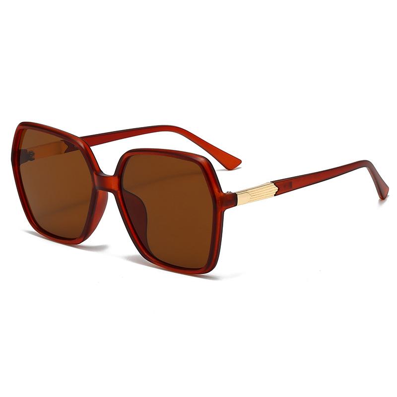 European and American large frame women's sunglasses, advanced sense UV protection fashion sunglasses
