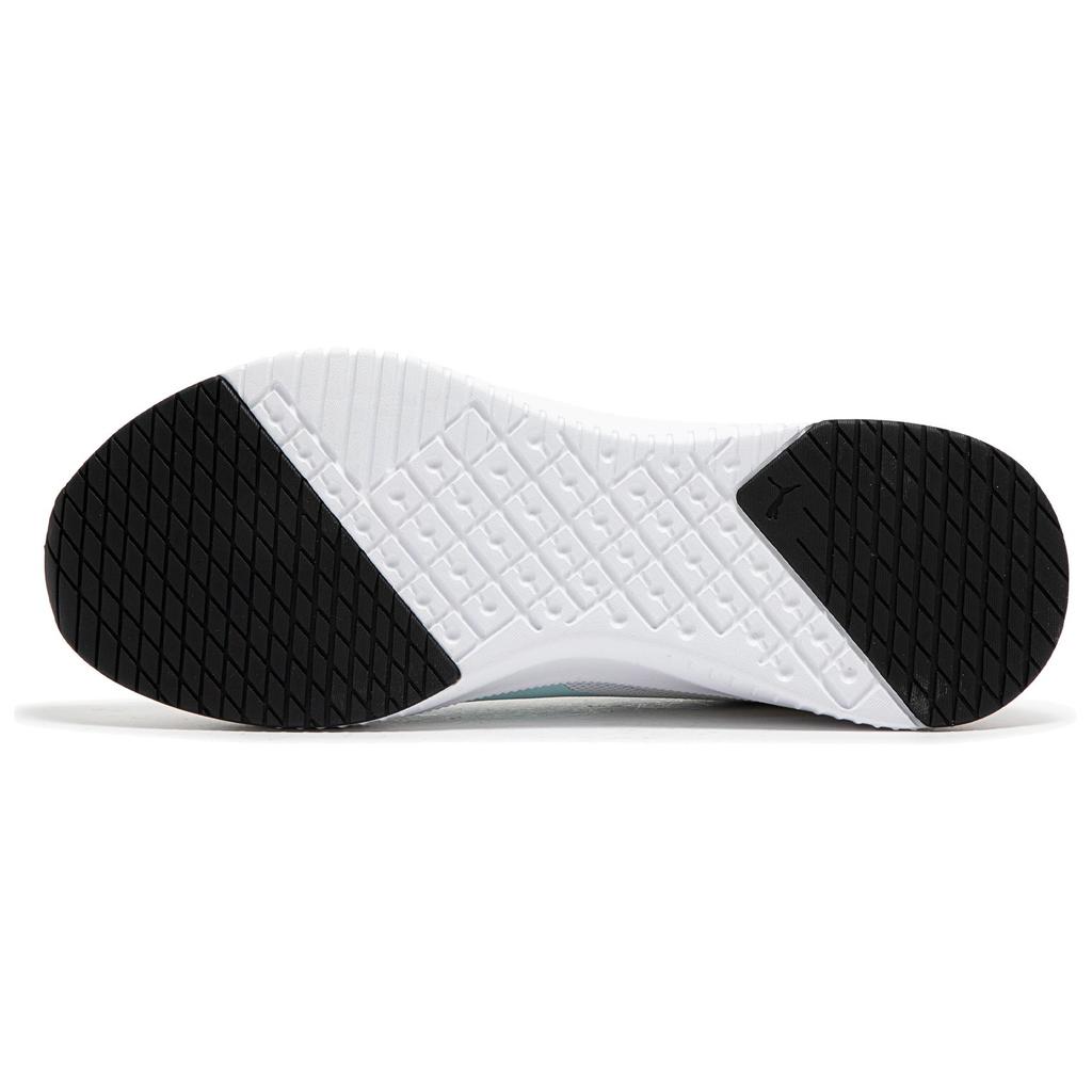 Puma Flyer Flex Knit Fashion Comfortable Shock Absorption Non-Slip Rebound Low-Top Casual Running Shoes Unisex Sneaker White Blue 376287-06