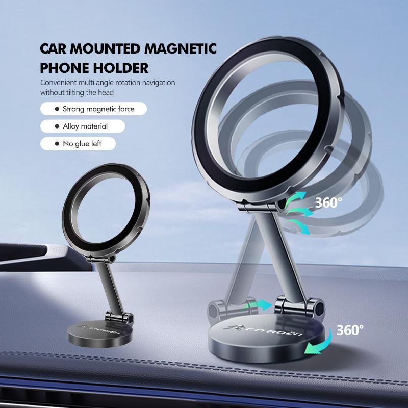 360 Rotation Magnetic Car Phone Holder Stand Adjustable GPS Mount For Citroen C4 C3 C5 C1 C2 C6 C4L DS3 DS4 Berlingo Picasso ajx256