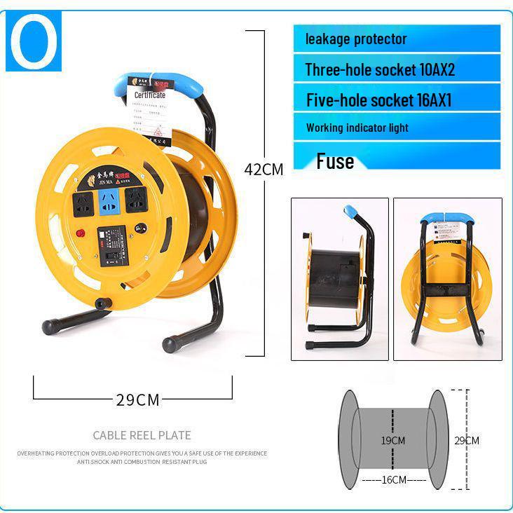Portable Movable Cable Reel Winder and Roller Spool