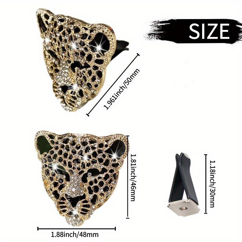 Car Air Freshener In Auto Interior Decor Aroma Car Diffuser Vent Clip Diamond Leopard Solid Perfume Bling Car Accessories Auto